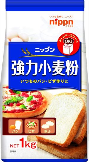 送料無料 オーマイ 強力小麦粉 1kg×15個