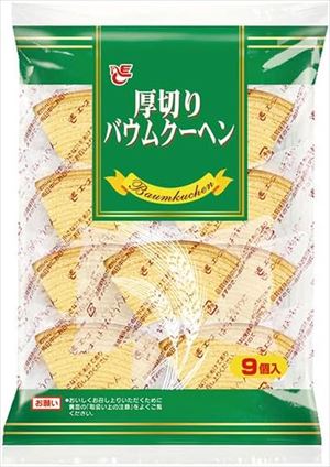 送料無料 エースベーカリー 厚切りバウムクーへン 9個入×24袋