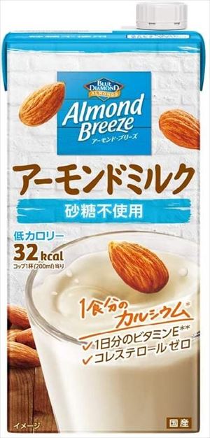 送料無料 ブルーダイヤモンド アーモンドブリーズ 砂糖不使用 1000ml ×12本