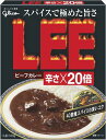 送料無料 江崎グリコ ビーフカレーLEE辛さ×20倍 180g×10個