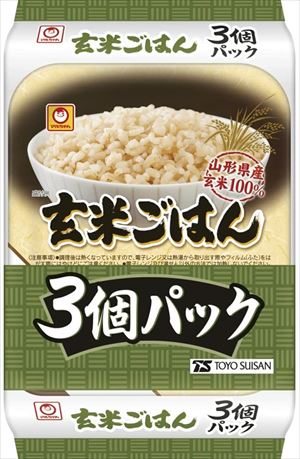 送料無料 マルちゃん 玄米ごはん3食パック×16個