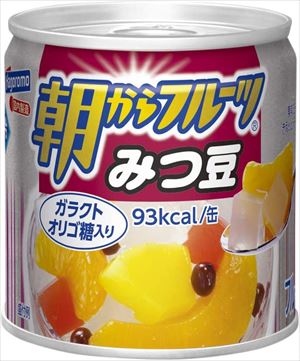 送料無料 はごろも 朝からフルーツ みつ豆 190g×12個