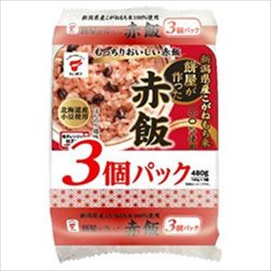 たいまつ食品 餅屋が作った赤飯 160g 3食パック×8袋入 24食セット 1ケース