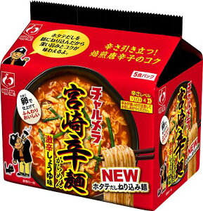 送料無料 明星食品 チャルメラ 宮崎辛麺 5食パック×6袋入