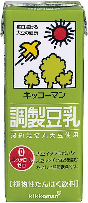 送料無料 キッコーマン飲料 調製豆乳 200ml×72本 CS