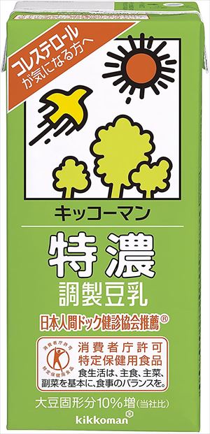 送料無料 キッコーマン飲料 特濃調製豆乳 1L 6本 CS