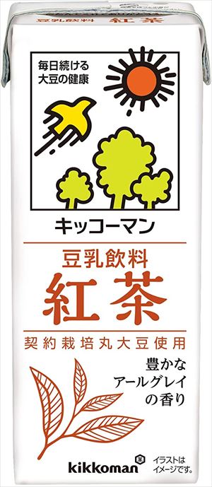 送料無料 キッコーマン飲料 豆乳飲料 紅茶 200ml×72本 CS