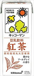 送料無料 キッコーマン飲料 豆乳飲料 紅茶 200ml×72本