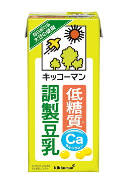 送料無料 キッコーマン飲料 低糖質調製豆乳 1L×12本