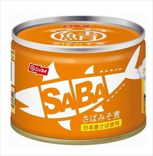 ニッスイ スルっとSABA さばみそ煮缶 150g×24個【送料無料】のサムネイル