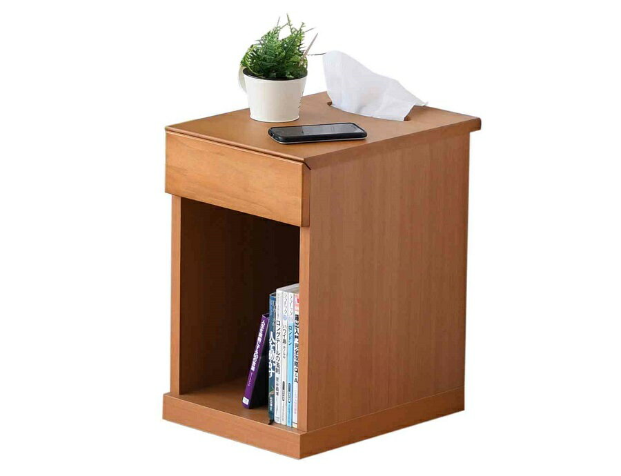 【期間中10%off】30Lナイトテーブル ニーナ 2色対応 ダークブラウン ナチュラル ラバーウッド 日本製 送料無料 (北海道・東北・沖縄・離島を除く)