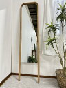 【アウトレット】ミラー 鏡 幅40cm 立て掛け 姿鏡 全身鏡 天然木 北欧 ミラー 完成品 スーク オーク アウトレット/未使用現品限り 70716C 送料無料 (北海道・東北・沖縄・離島を除く)