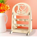 ★ P3倍 マラソン期間限定 ★ ピアススタンド 3色から選べる 母の日プレゼント I LOVE MOM イヤリングスタンド 収納 アクセサリー ピアス イヤリング ネックレス ピアススタンド ジュエリー ピアス収納 おしゃれ アクセサリー収納 スタンド 卓上 アクセサリースタンド012