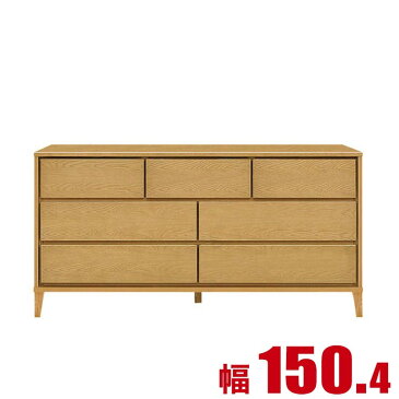 ★50%OFF★タンス チェスト 木製 完成品 収納 モダン おしゃれ 優しい雰囲気 ホワイトオーク杢の北欧風 チェスト ノーム 幅150cm 3段 ナチュラル 完成品 日本製
