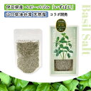 バジルの塩 50g 海塩 天日塩 天然塩 釜焚き 平釜 ハーブソルト 国産 無添加 okawariTOKYO 塩 調味料 ギフト 日本産 天然 お塩 高級塩 国産塩 美味しい塩 ハーブ塩 バジルソルト ミネラル 無添加塩 ギフト 伊豆産バジル ベビーバジル ピアットスズキオーナーシェフお墨付き