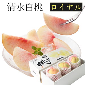 清水白桃 ロイヤル 大玉 3玉入り 約900g 贈答用 秀品 御中元 桃 ギフト 夏ギフト プレゼント 御礼 御祝【岡山果物工房】7月22日頃より発送