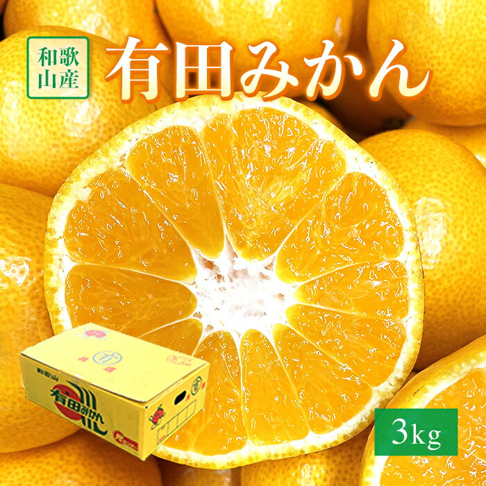 送料無料 和歌山産 有田みかん サイズおまかせ 3キロ お歳暮 ギフト 福袋 お正月