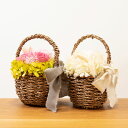 プリザーブドフラワー バスケットアレンジ【champs de fleurs】(インテリア 置物 卓上 花 プリザーブドフラワー)日本製 ハンドメイド 北欧 雑貨 贈り物 ギフト おしゃれ 大人かわいい 誕生日プレゼント 出産祝 引っ越し祝 結婚祝 退職祝