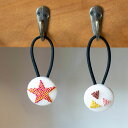 手刺繍 ヘアゴム【mia】(女性 髪飾り ヘアアクセサリー)日本製 ハンドメイド 北欧 雑貨 贈り物 ギフト おしゃれ 大人かわいい