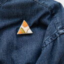 三角 刺繍ブローチ【mia】(ブローチ レディース 洋服 女性 アクセサリー)日本製 ハンドメイド 北欧 雑貨 贈り物 ギフト おしゃれ 大人かわいい