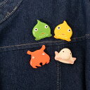陶器ブローチ 海の仲間たち【kuchibueworks】(ブローチ レディース 洋服 女性 アクセサリー 陶器)日本製 ハンドメイド 北欧 雑貨 贈り物 ギフト おしゃれ 大人かわいい