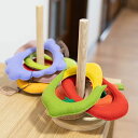 フェルト素材の輪投げ【M hario マーケット】(おもちゃ わなげ セット 知育玩具 卓上)日本製 ハンドメイド 北欧 雑貨 贈り物 ギフト おしゃれ 大人か...