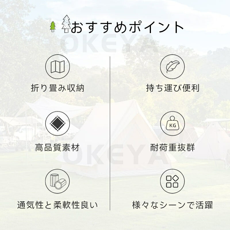 折りたたみ椅子 ミニアウトドアチェア ショルダー＆両面ポケット付き お出かけ便利 耐荷重120kg 折りたたみ椅子 ミニアウトドアチェア ショルダー＆両面ポケット付き okeya-2020-10003756 OKEYA楽天市場店 サンプル画像3