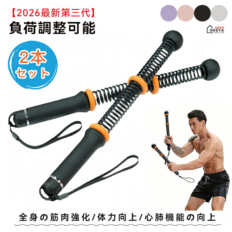 ＼新品応援10倍ポイント／ 2026年最新第三代 バトルロープ ロープレスバトルロープ 負荷調整可能 自宅用 筋トレグッズ トレーニング 筋トレ フィットネス器具 ワークアウト用 トレーニング用 ホームジム 2本セット バトルロープ 絡み防止 衝撃吸収 滑り止め コンパクト(4.0)