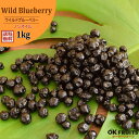 ワイルドブルーベリー 野生種 ノンオイル 1kg 送料無料 アメリカ産 ドライフルーツ 【プレミアム・ワイルドブルーベリー1kg（500g×2）】