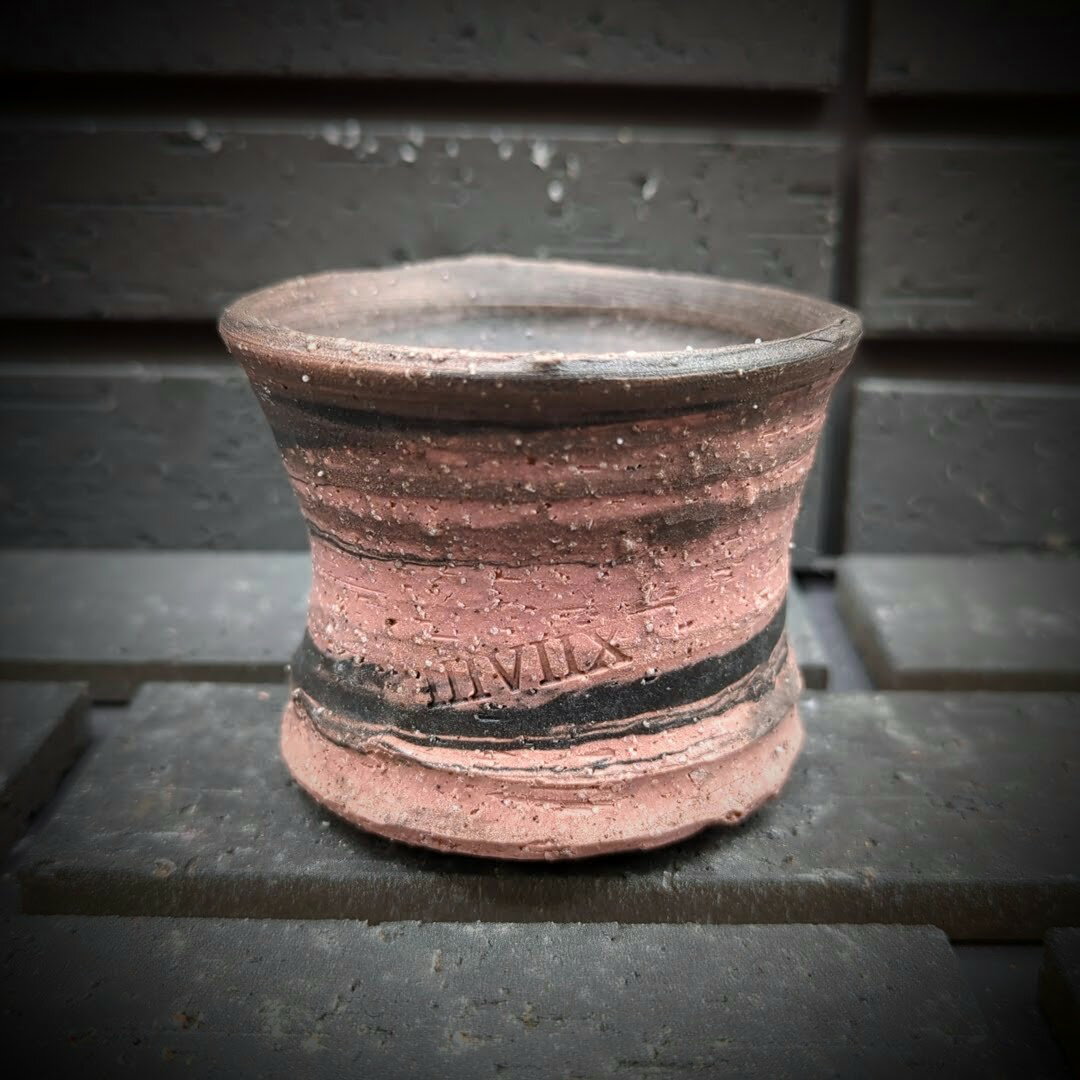 陶器製 植木鉢 Sサイズ MIKAGE -御影- Black&Pink IIIVIIX イーヴィックス 一点物 コーデックス アガベ..