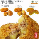 「コロッケ3種・6パックセット(18個)」 コロッケ 冷凍 お惣菜 お弁当 レンジ 冷凍食品 グルメ きたあかり かぼちゃ 北海道 |レンチン 温めるだけ ギフ...