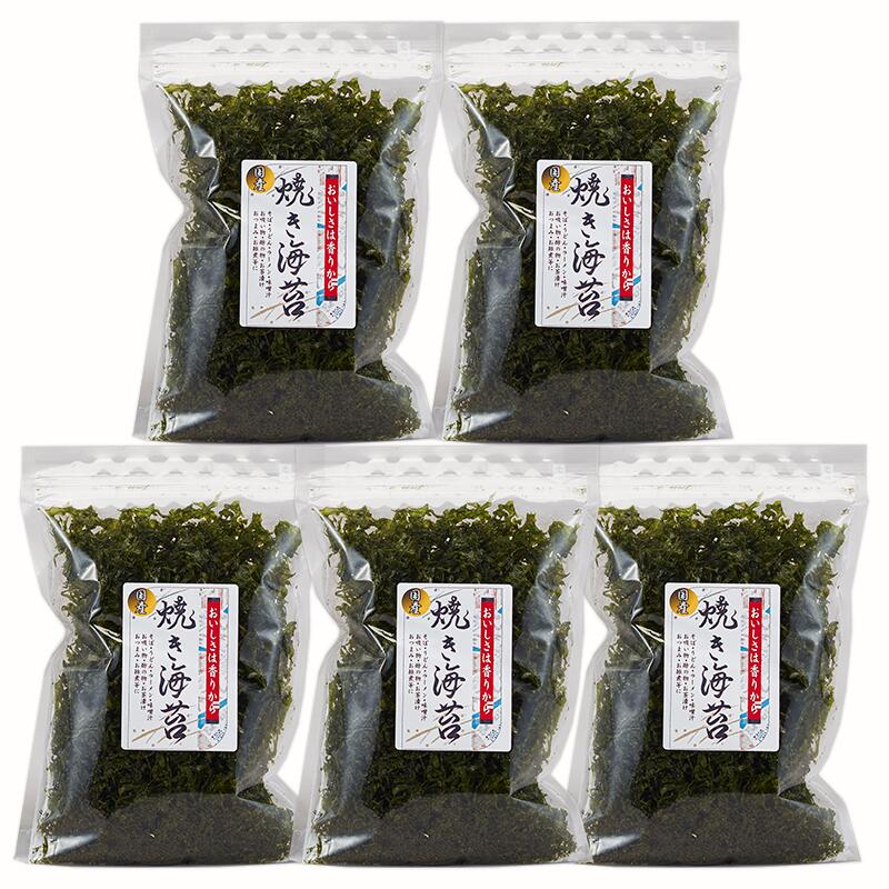 【送料無料】焼き海苔11g 5袋【岩のり種 】 国産 ばら海苔 焼 き海苔の香ばしさにパリパリした食感がいろいろな料理に うどん ばら海苔 焼 き海苔の香ばしさにパリパリした食感がいろいろな料理に うどん そば お雑煮