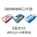 OKINAWAミント缶 3缶セット 送料込 お土産 沖縄ミント ミント缶 長生薬草 南城市 プレゼント お手軽