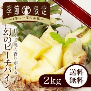 ピーチパイン 2kg(2-3玉)ピーチパイン パイナップル 西表島 沖縄県産 パイン フルーツ 果実 南国 産地直送 送料込