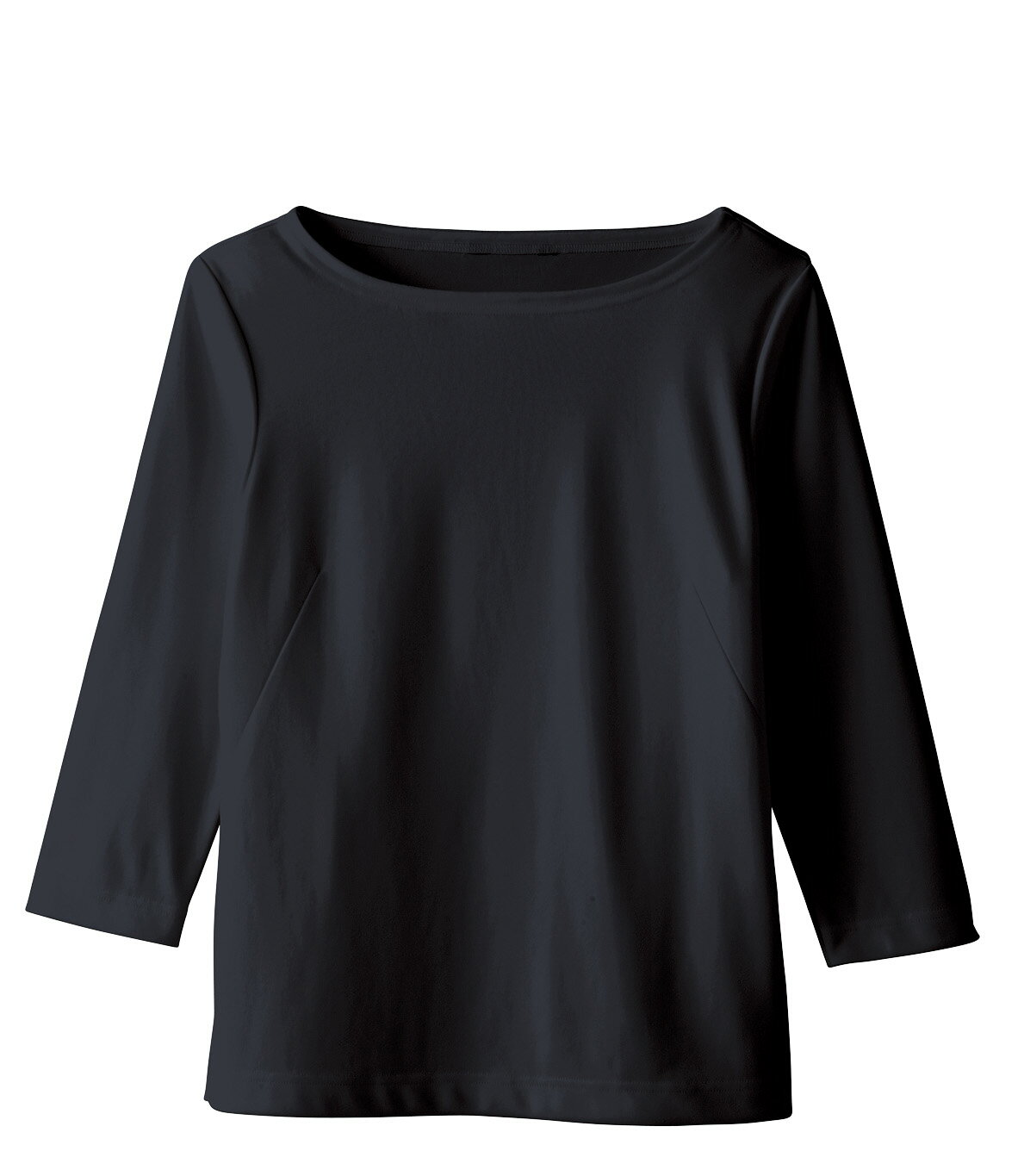 ハネクトーン七分袖ボートネックT ホワイト（WP314-7）