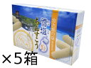 沖縄 お土産 お菓子 5箱セット 雪塩 ちんすこうミルク味 24個入り(1袋2個入り×12袋×5)