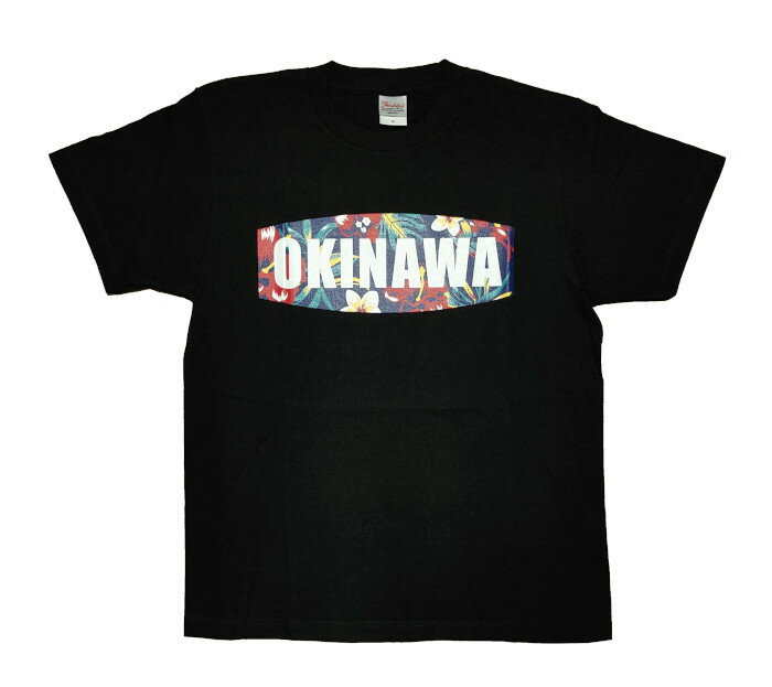 沖縄 お土産 雑貨 ボックスロゴ Tシャツ 黒 グッズ セー