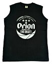 【送料無料】正規品 オリオンビール ノースリーブ Tシャツ 黒 ドラフト缶デザイン タンクトップ 綿100% S M L LL サイズ グッズ 雑貨 かわいい おしゃれ 限定 沖縄お土産 メンズ レディース 沖縄お土産 人気 おすすめ 無地 大きい 綿100 プリント 男性 女性 ロゴ おもしろ