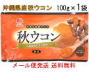 比嘉製茶 秋ウコン粉 袋入り100g(メール便発送 送料無料)沖縄県産