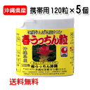 春ウコン粒 沖縄県産 春うっちん粒 携帯用 120粒入り×5個 ウコン うっちん沖縄 メール便発送ポスト投函 送料無料 錠剤