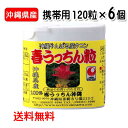 春ウコン粒 沖縄県産 春うっちん粒 携帯用 120粒入り×6個 ウコン うっちん沖縄 メール便発送ポスト投函 送料無料 錠剤