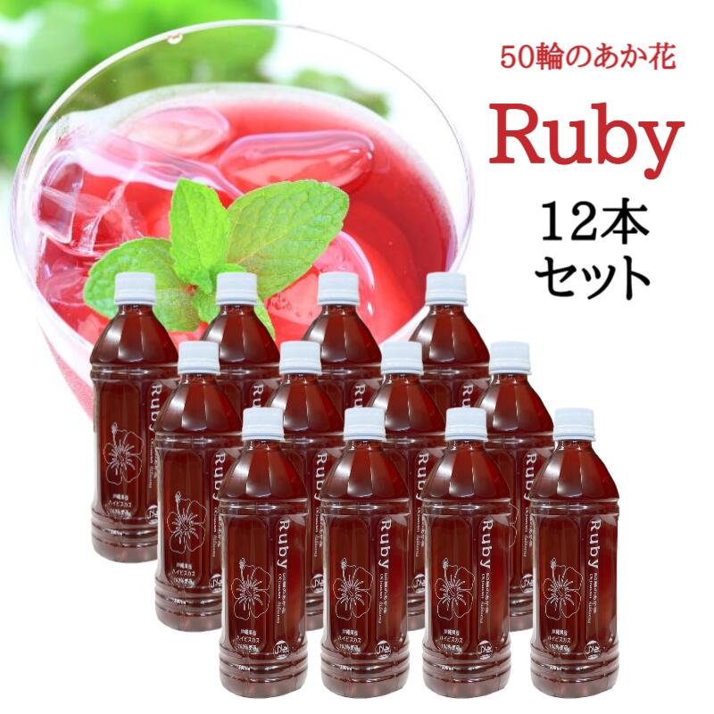 Ruby 500ml 12本セット ハイビスカスティー ハイビスカスシロップ ハイビスカスジュース 送料無料 ルビー ジュース ティー シロップ お酒 割材 アイス トッピング ポリフェノール オリゴ糖