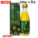 山原シークワーサー 300ml×3本セット 送料無料 沖縄産 シークワーサージュース 果汁100％ 青切り シークワーサー 山原シークヮーサー あおぎり シークヮーサー 原液 ストレート ノビレチン 沖縄県産 やんばる