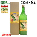 沖縄産アロエベラジュース　「アロエベラ100」720ml×6本　JAS認定・無農薬有機栽培アロエベラゲル使用　〔送料無料〕