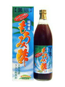 琉球産黒麹シークヮーサーもろみ酢ドリンク900ml1ケース（12本）沖縄産〔送料無料〕