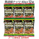 おつまみナッツ 黒胡椒ナッツ 40g×12袋 サクッとスパイシー 送料無料 沖縄パイオニアフーズ