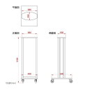 看板 店舗用看板 電飾看板 内照式 LED内照式電飾スタンド(楕円型)W400mmxH1130mm シルバー【法人名義：代引可】and-380-sv 2