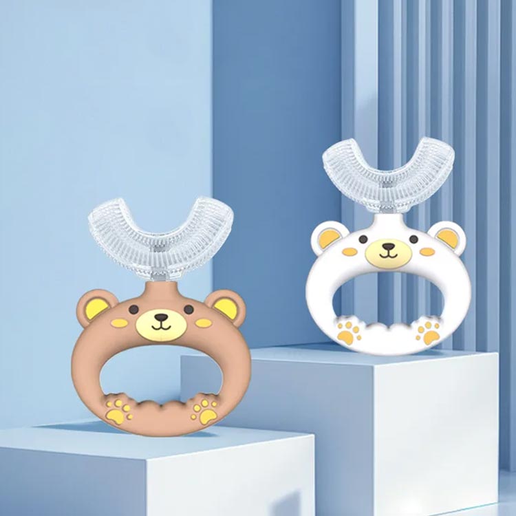 ベビー U字歯ブラシ 口腔ケア 子供用 歯ブラシ U型歯ブラシ ハブラシ 360度歯ブラ...