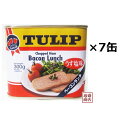 チューリップ ベーコンランチ うす塩味 300g×7缶セット / 沖縄 ランチョンミート 缶詰