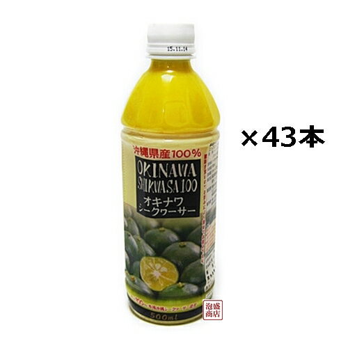 シークワーサー オキハム シークヮーサー 青切り 原液 500mlペット×43本セット